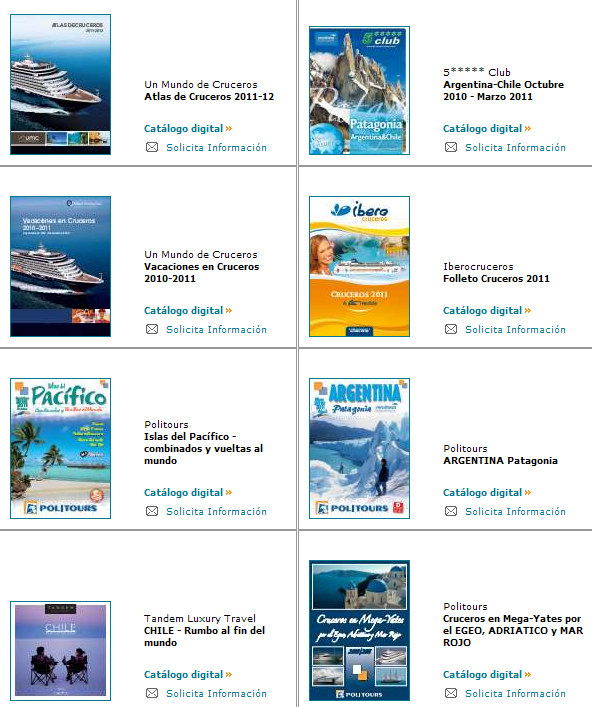 Todos los catálogos de viajes publicados para el 2011 y Todos los catálogos de viajes publicados para el 2011 y